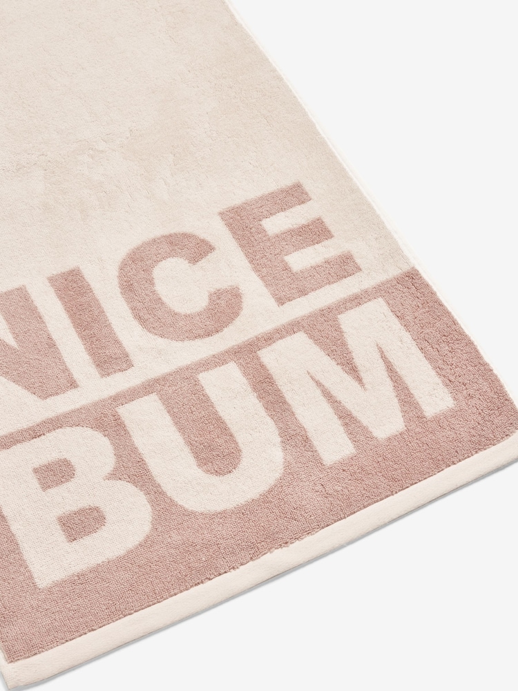 Slogan Nice Bum 100% Cotton Towel - Bild 2 von 2