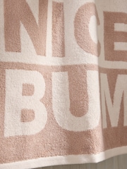 Slogan Nice Bum 100% Cotton Towel - Imagen 4 de 6