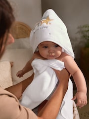 Toalha de bebê com capuz I'm New Here 100% algodão - Imagem 1 de 5