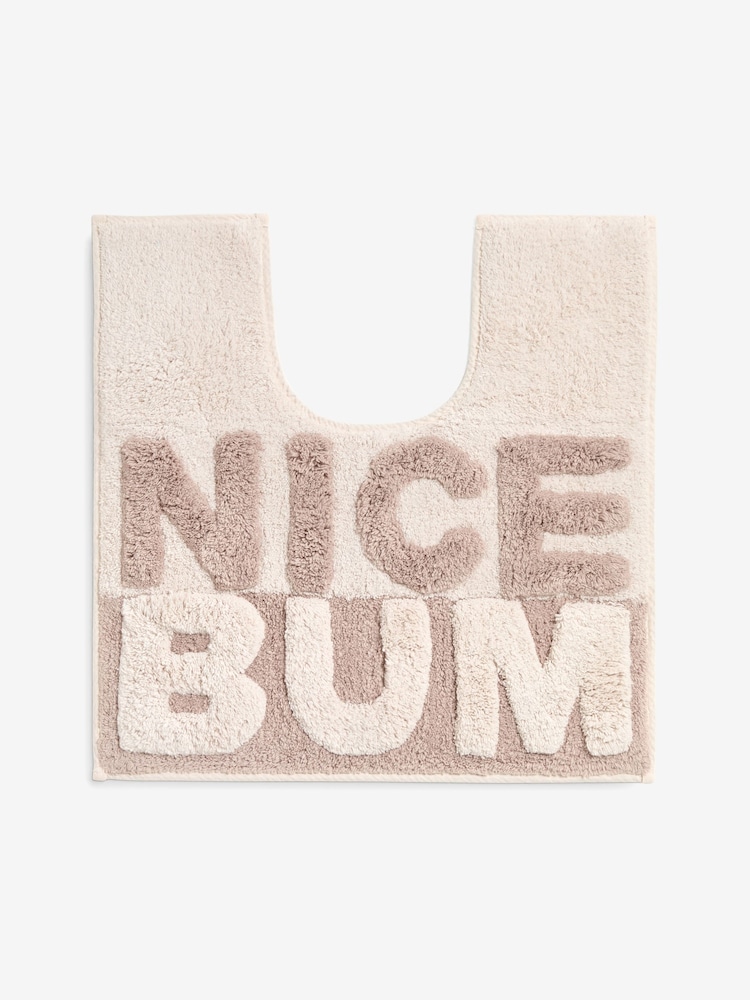Slogan Nice Bum 100% Tapete de Algodão - Imagem 4 de 4