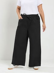 Yours Curve Black Pull On Jeans - Image 1 of 6