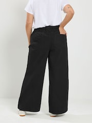 Yours Curve Black Pull On Jeans - Image 3 of 6