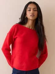 Nobodys Child MTJ Slash Neck Exposed Seam Jumper - صورة 1 من 5