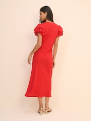 Nobodys Child Red Layla Midi Dress - Image 2 of 5