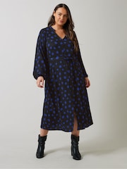 Evans Jersey Crepe Black Dress - Image 1 of 5