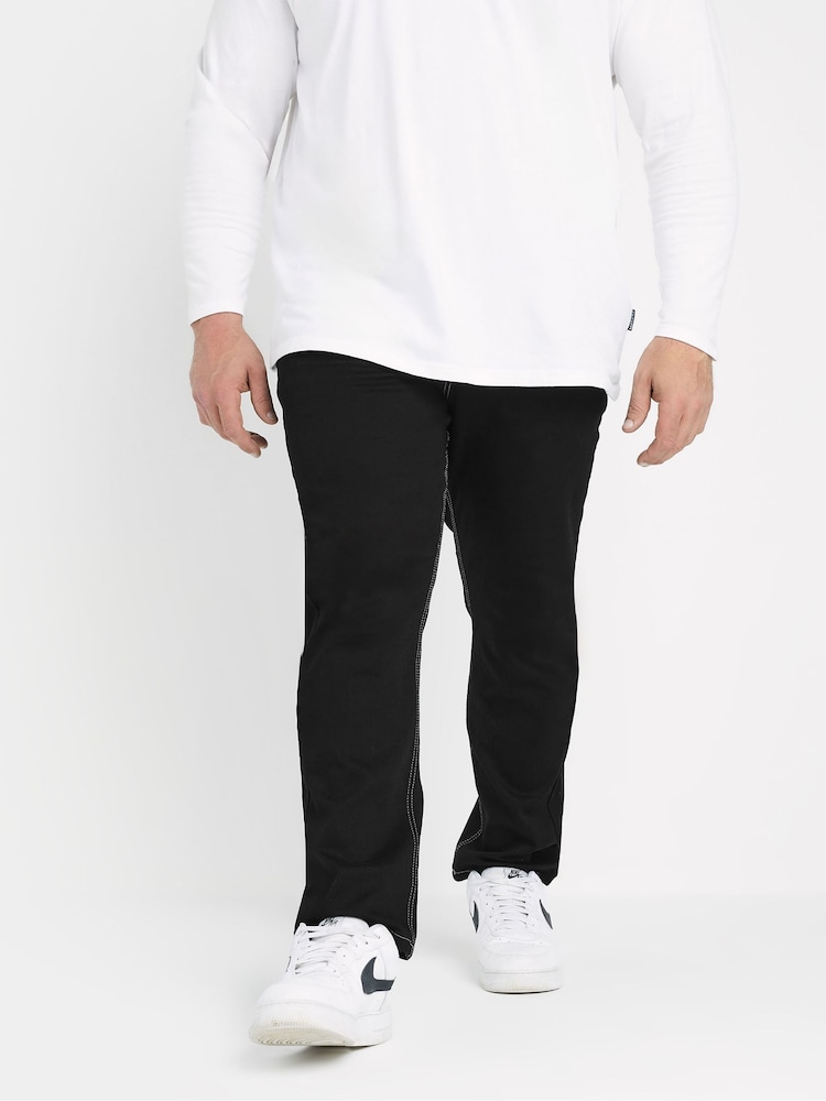 BadRhino Big & Tall Black Stitch Jeans - Image 1 of 6