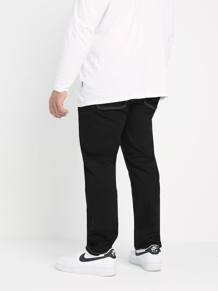 BadRhino Big & Tall Black Stitch Jeans - Image 2 of 6