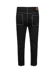 BadRhino Big & Tall Black Stitch Jeans - Image 6 of 6