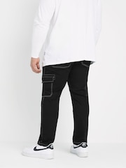BadRhino Big & Tall Black Cargo Jeans - Image 2 of 6