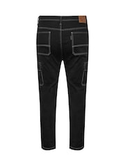 BadRhino Big & Tall Black Cargo Jeans - Image 6 of 6