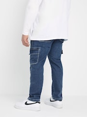BadRhino Big & Tall Blue Stretch Cargo Jeans - Image 2 of 5