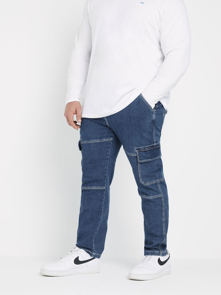 BadRhino Big & Tall Stretch Cargo Jeans - Изображение 2 из 6 BadRhino Big & Tall Stretch Cargo Jeans - Изображение 2 из 6