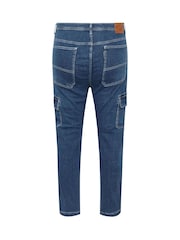 BadRhino Big & Tall Blue Stretch Cargo Jeans - Image 5 of 5
