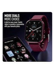Peers Hardy Red Reflex Active Nexus Lite Berry Silicone Strap Smart Watch - Image 6 of 7