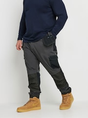 BadRhino Big & Tall Black Workwear Cargo Trousers - Image 1 of 5