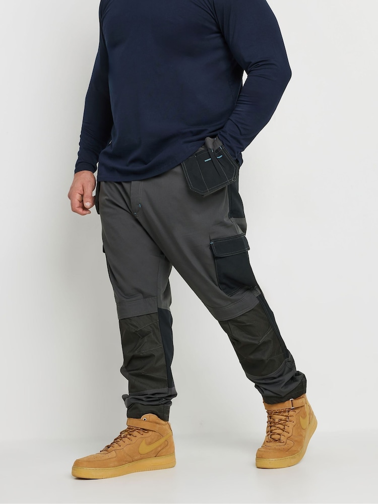 BadRhino Big & Tall Black Workwear Cargo Trousers - Image 1 of 5