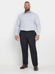 BadRhino Big & Tall Navy Blue Stretch Trousers - Image 2 of 4