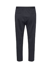 BadRhino Big & Tall Navy Blue Stretch Trousers - Image 4 of 4