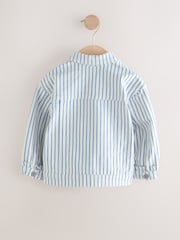 White Stripe Frill Denim Jacket (3mths-7yrs) - Image 6 of 8