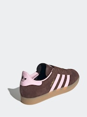 adidas Originals Brown/Cream Gazelle Trainers - Image 4 of 11
