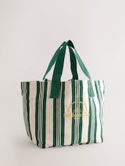 self. Green 100% Cotton Canvas Shoulder Bag - Image 1 of 5