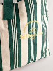 self. Green 100% Cotton Canvas Shoulder Bag - Image 4 of 5
