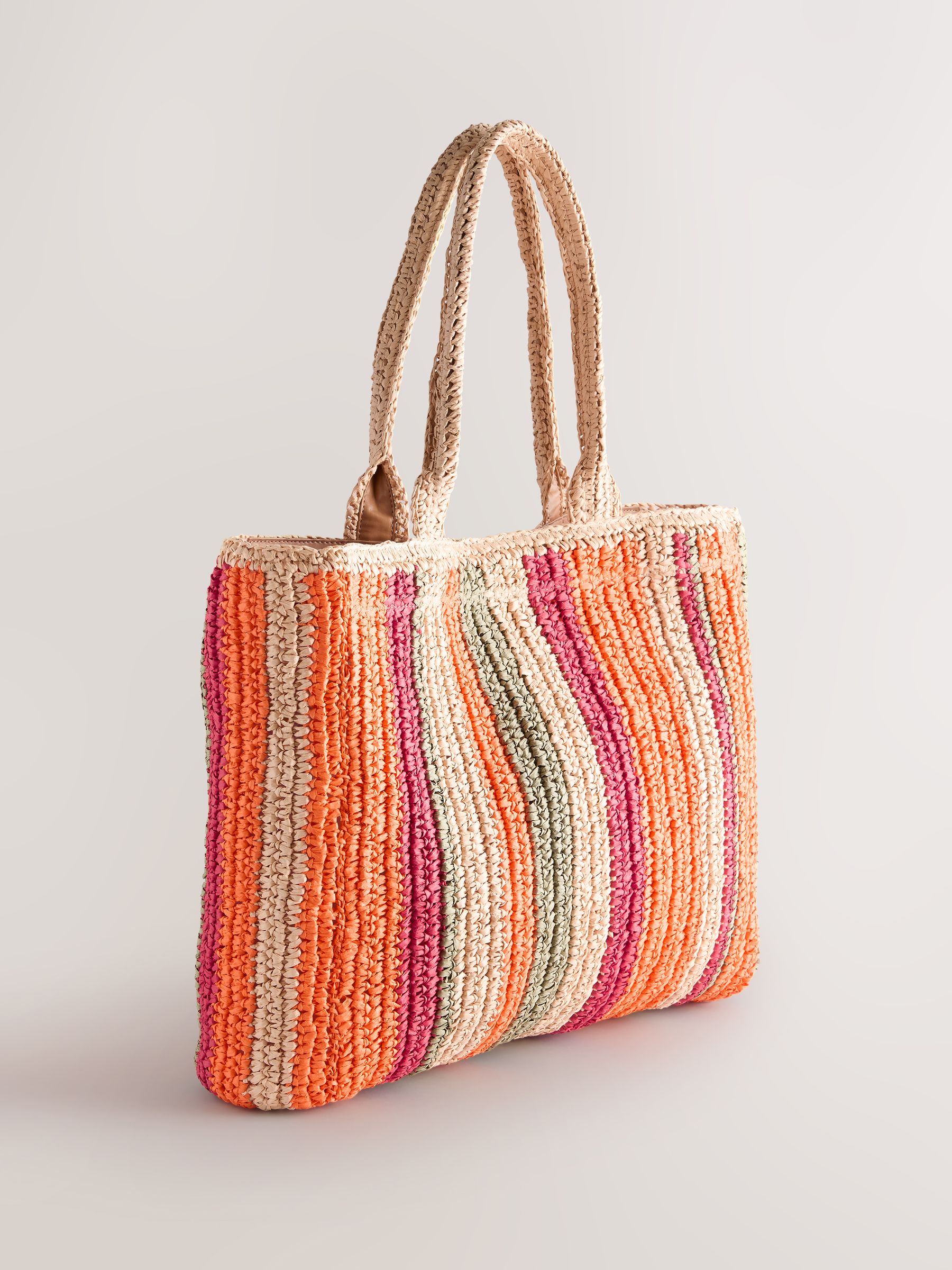 Buy Orange Straw Effect Shoulder Bag from Next Canada