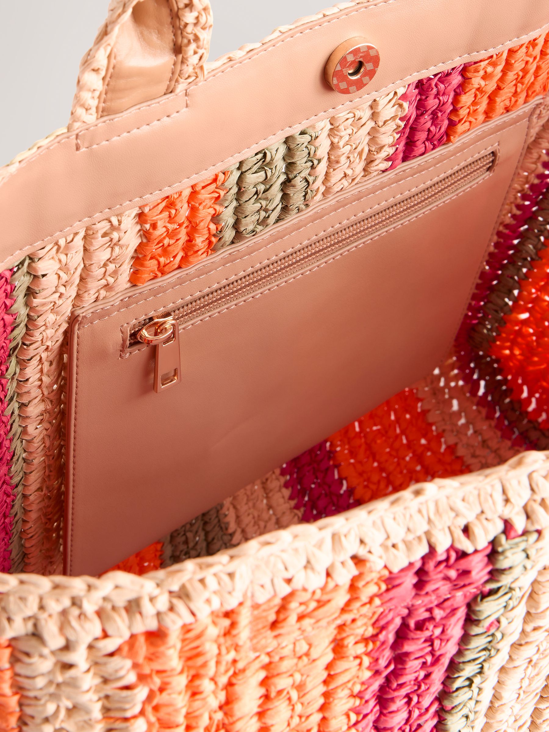 Buy Orange Straw Effect Shoulder Bag from Next Canada