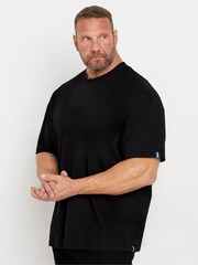 BadRhino Big & Tall Black Workwear 100% Cotton T-Shirt - Image 1 of 4
