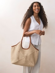 Natural Jute Shoulder Bag - Image 2 of 9