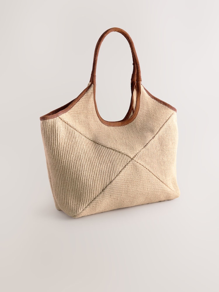 Natural Jute Shoulder Bag - Image 5 of 10