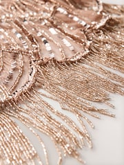 Rose Gold Embellished Cape - Image 8 of 8