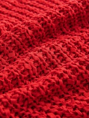 Red Slouchy Knit Tank - Image 7 of 8
