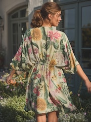 Floral Kew Collection Tie Waist Kimono - Image 4 of 9