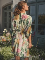 Floral Kew Collection Tie Waist Kimono - Image 5 of 9