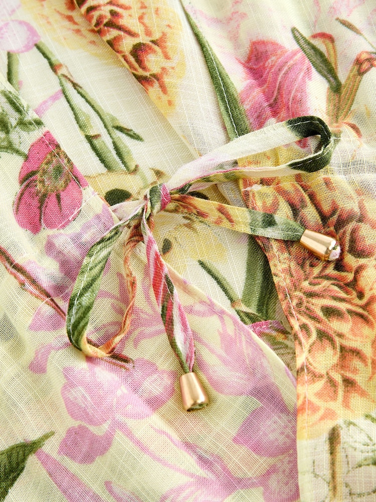 Floral Kew Collection Tie Waist Kimono - Image 9 of 9