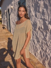Gold Knitted Cover-Up - Image 3 of 8