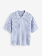 Lilac Knitted Beach Shirt - Image 7 of 9