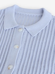 Lilac Knitted Beach Shirt - Image 9 of 9
