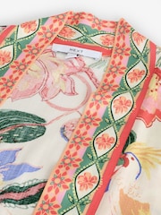 Tropical Floral Short Kimono Cover-Up - Image 9 of 9