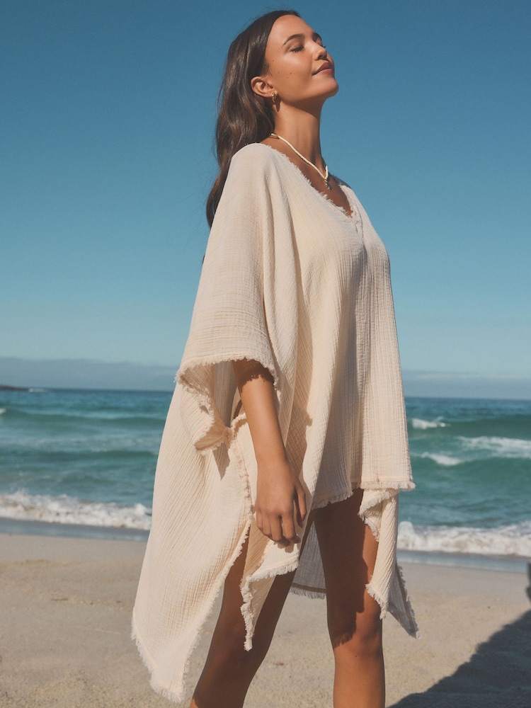 Pink Double Cloth 100% Cotton Cover-Up - Image 3 of 6