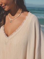 Pink Double Cloth 100% Cotton Cover-Up - Image 5 of 6