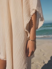 Pink Double Cloth 100% Cotton Cover-Up - Image 6 of 6