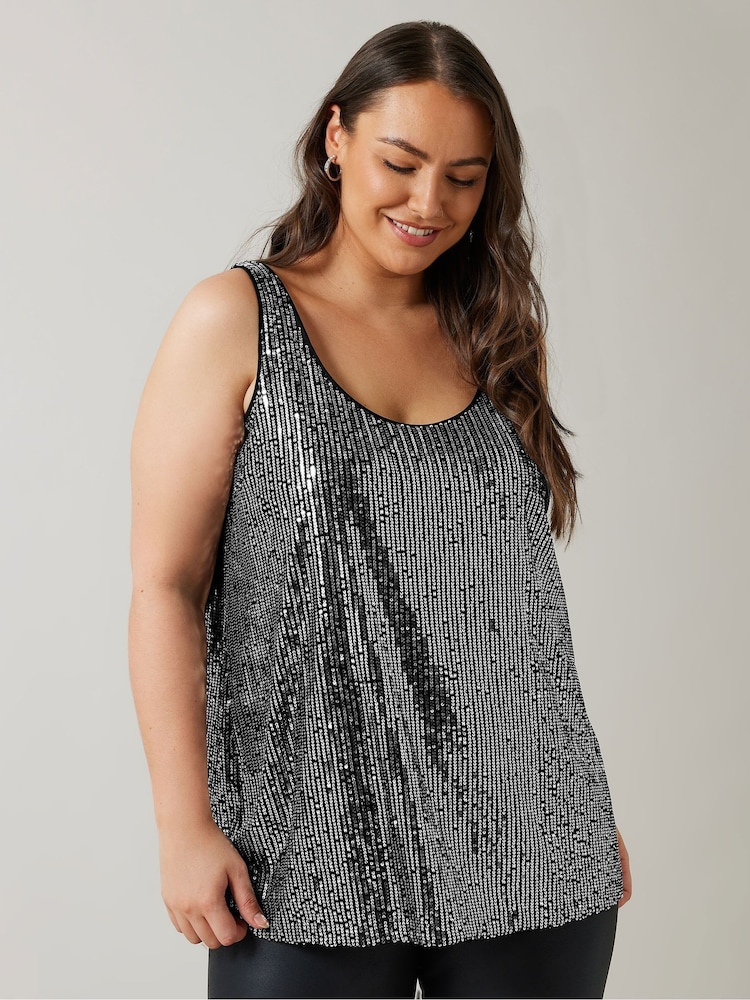 Evans Sequin Vest - Image 1 of 6