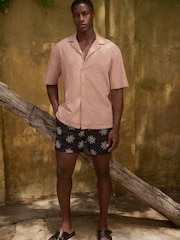 Pink Textured Short Sleeve Shirt - Image 2 of 7