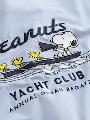 Blue Snoopy Printed Short Sleeve Shirt - Image 8 of 9