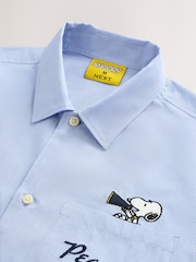 Blue Snoopy Printed Short Sleeve Shirt - Image 9 of 9