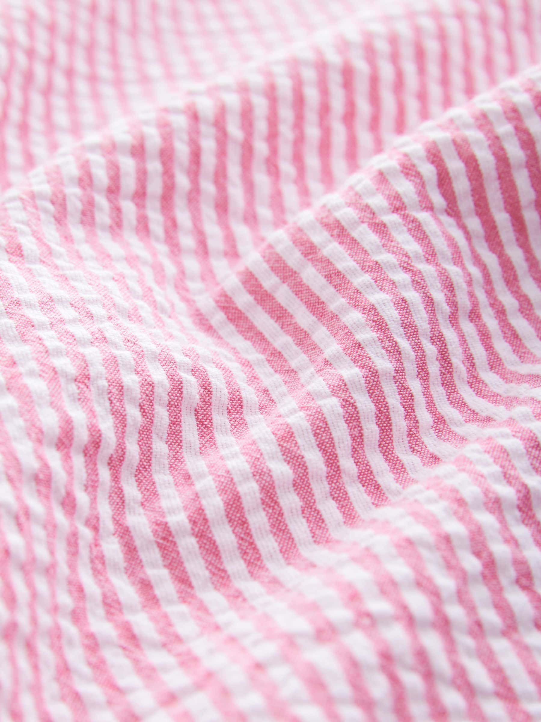 Buy Pink Stripe Seersucker Short Sleeve Shirt from Next USA