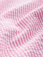 Pink Stripe Seersucker Short Sleeve Shirt - Image 7 of 8