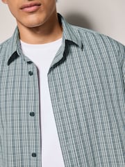 Black & White Edit Micro Check Short Sleeve Shirt - Image 5 of 8